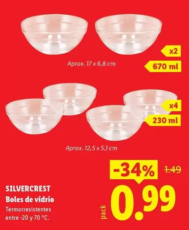SilverCrest - Boles De Vidrio