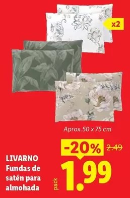 Livarno - Fundas De Satén Para Almohada