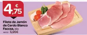 Faccsa - Filete De Jamón De Cerdo Blanco