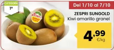 Zespri - Sungold Kiwi Amarillo Granel