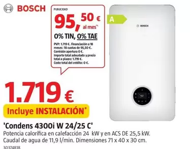 Bosch - Condens 4300i W 24/225 C
