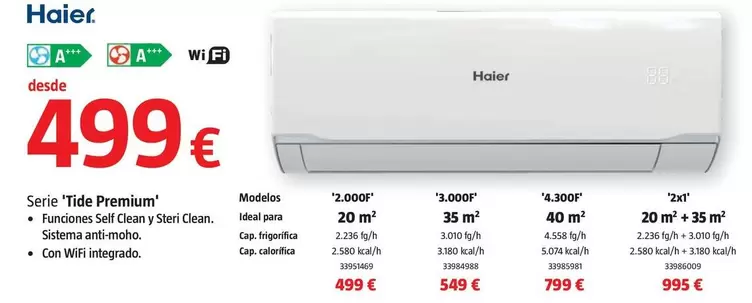 Haier - Serie Tide Premium