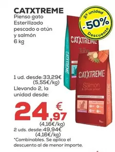 Catxtreme - Pienso Gato Esterilizado Pescado O Atun Y Salmón