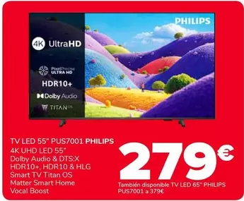 Philips - TV LED 55" PUS7001