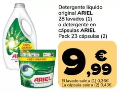 Ariel - Detergente Líquido Original O Detergente En Cápsulas