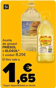 Friesol / Elosol - Aceite De Girasol