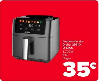 Q-Max - Freidora De Aire Digital 2964x 