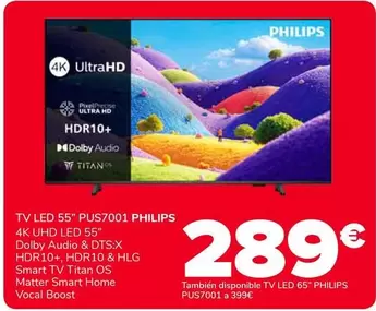Philips - Tv Led 55" PUS7001