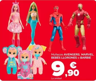 Marvel / Avengers / Mattel /  IMC Toys - Muñecos Bebés Llorones Barbie