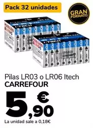 Carrefour - Pilas LR03 O LR06 Itech