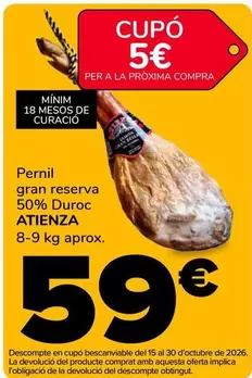 Atienza - Pernil Gran Reserva 50% Duroc