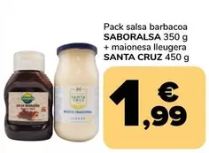 Saboralsa / Santa Cruz - Pack Salsa Barbacoa+ Maionesa Lleugera