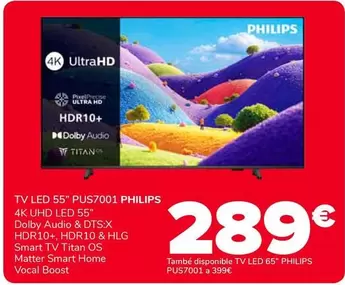 Philips - Tv Led 55" PUS7001