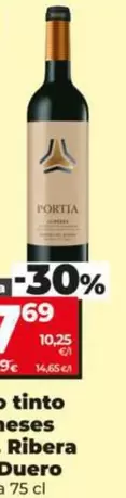 Portia - Vino Tinto 10 Meses D.O. Ribera Del Duero