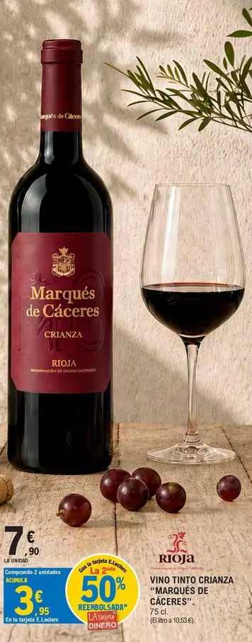 Marqués De Cáceres - Vino Tinto Crianza