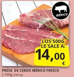 Presa De Cerdo Iberico Fresco