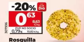 El Molino De Dia - Rosquilla Rellena De Crema De Pistacho (21%)