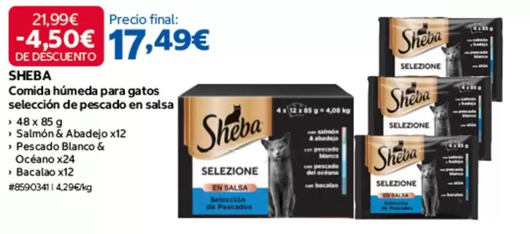 Sheba - Comida Humeda Para Gatos Seleccion De Pescado En Salsa