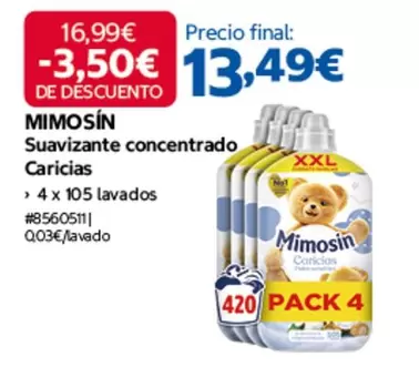 Mimosín - Suavizante Concentrado Caricias
