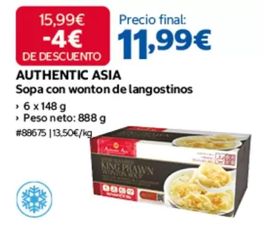 Authentic - Sopa Con Wonton De Langostinos