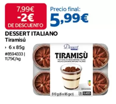 Dessert Italiano Tiramisù