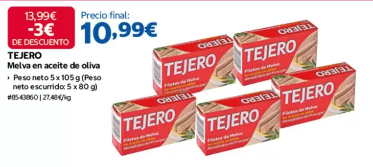 Tejero - Melva En Aceite De Oliva
