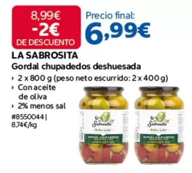 Gordal Chupadedos Deshuesada