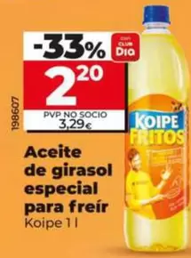 Koipe - Aceite De Girasol Especial Para Freir