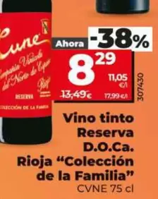 Cvne - Vino Tinto Reserva D.O.Ca. Rioja "Coleccion De La Familia"