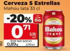 Mahou - Cerveza 5 Estrellas