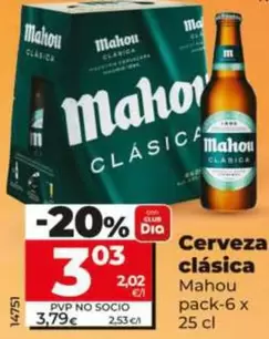 Mahou - Cerveza Clasica 