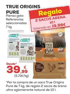 True Origins - Pure Pienso Gato Referencias