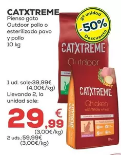 Catxtreme - Pienso Gato Outdoor Pollo O Esterilizado Pavo Y Pollo