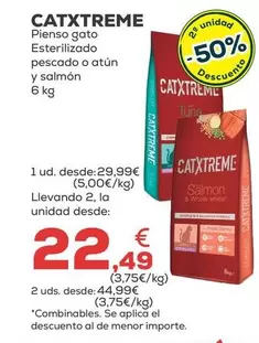 Catxtreme - Pienso Gato Esterilizado Pescado O Atun Y Salmón