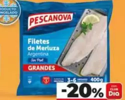 Pescanova - Filetes De Merluza Argentina Sin Piel