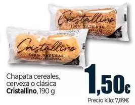 Cristalino - Chapata Cereales, Cerveza O Clásica