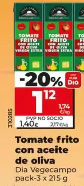 Dia Vegecampo - Tomate Frito Con Aceite De Oliva 