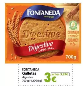 Fontaneda - Galletas Digestive