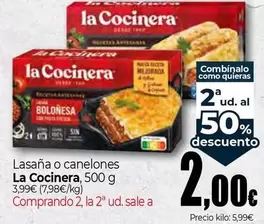 La Cocinera - Lasaña O Canelones