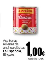 La Española - Aceitunas Rellenas De Anchoa Clásicas