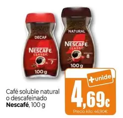 Nescafé - Café Soluble Natural O Descafeinado