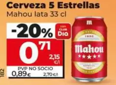Mahou - Cerveza 5 Estrellas