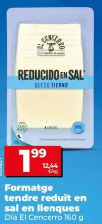 Dia El Cencerro - Queso Tierno Reducido En Sal En Lonchas 