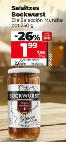 Dia Seleccion Mundial - Salchichas Bockwurst 