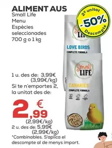 Small Life - Alimento Aves
