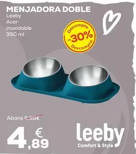 Leeby - Comedero Doble