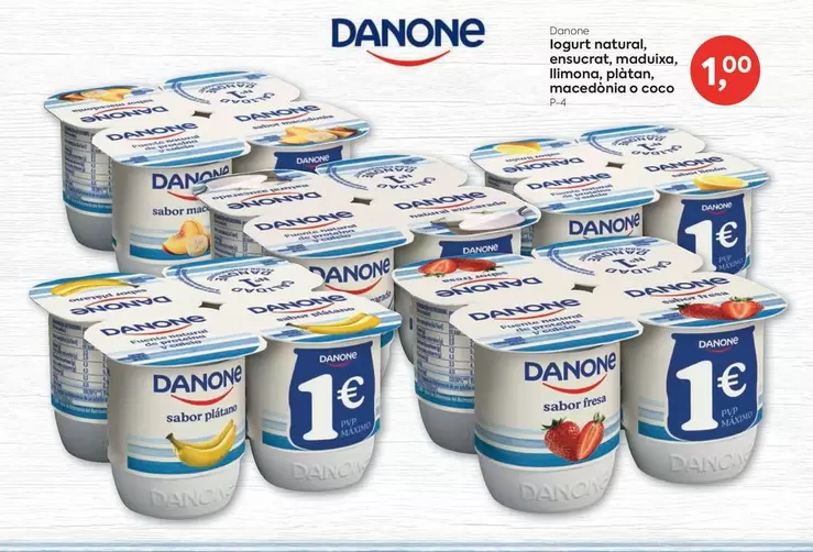 Danone - Iogurt natural e frutaca medica, limonada, jalaon, macarica o soco