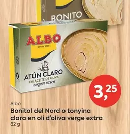 Albo - Bonitol del Nord o Tonyina clara en oli d'oliva verge extra