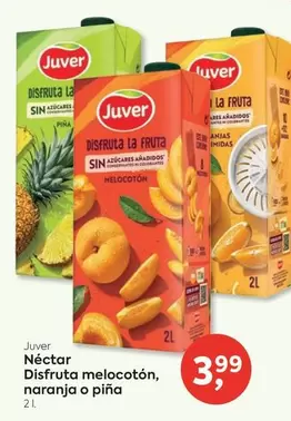 Juver - Néctar Disfruta Melocoton Naranja O Pina