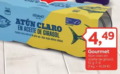 Gourmet - Atun Claro En Aceite De Girasol